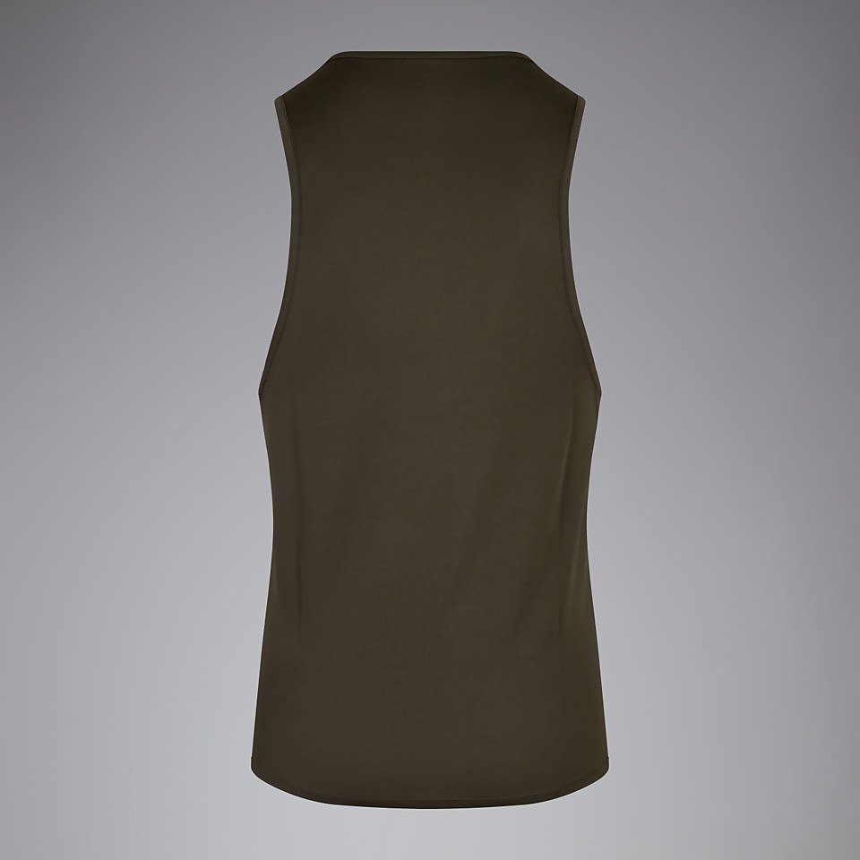 MENS VAPODRI SINGLET GREEN