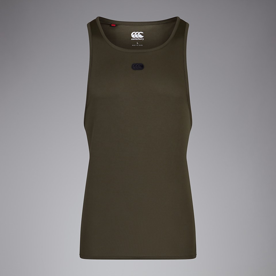 MENS VAPODRI SINGLET GREEN