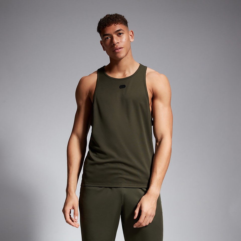 MENS VAPODRI SINGLET GREEN