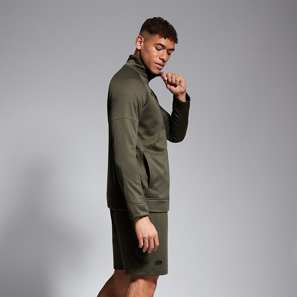 MENS 1/2 ZIP THERMOREG FLEECE GREEN