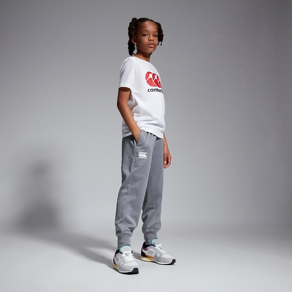 JUNIOR UNISEX LIGHTWEIGHT FLEECE JOGGER GREY MARL
