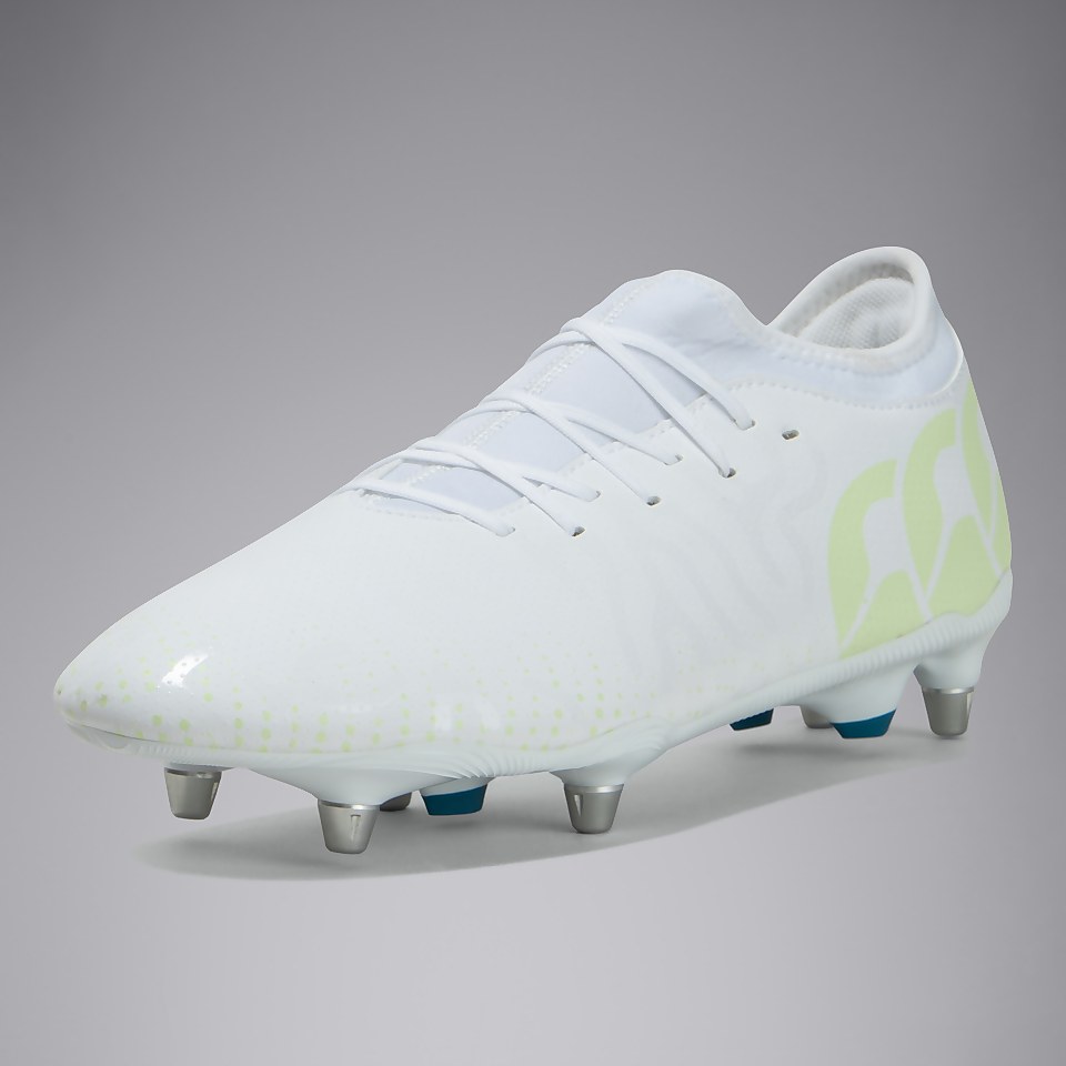 ADULT UNISEX SPEED INFINITE TEAM SOFT GROUND BOOTS WHITE/YELLOW