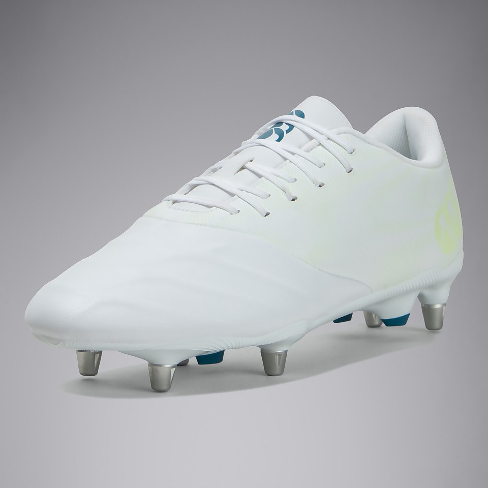 ADULT UNISEX PHOENIX GENESIS TEAM SOFT GROUND BOOTS WHITE/YELLOW