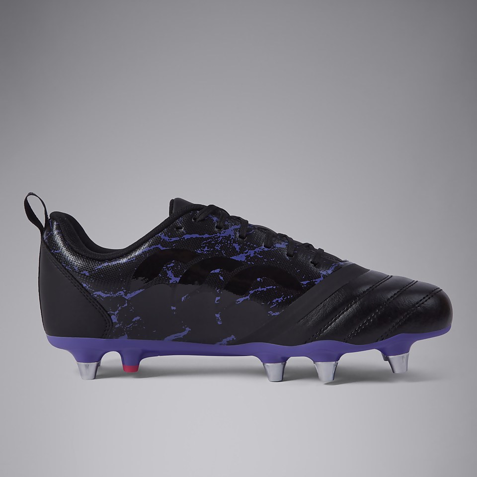 ADULT UNISEX STAMPEDE TEAM SOFT GROUND BOOTS BLACK/PURPLE
