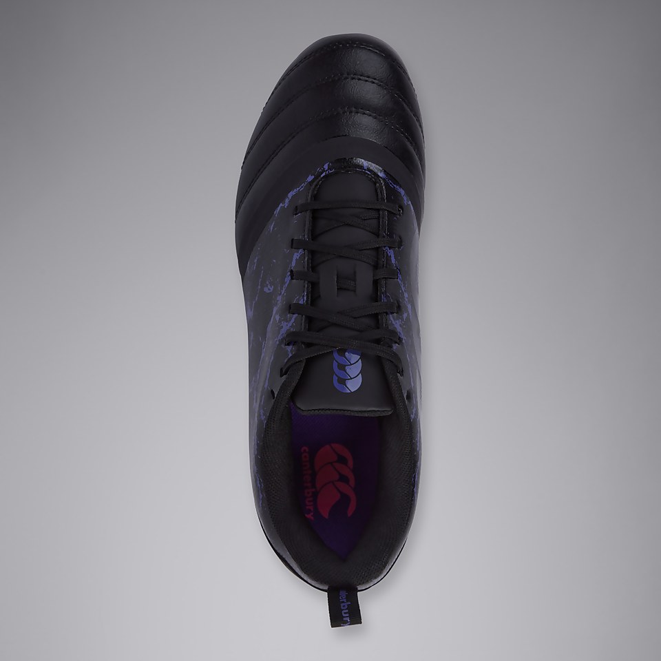 ADULT UNISEX STAMPEDE TEAM SOFT GROUND BOOTS BLACK/PURPLE