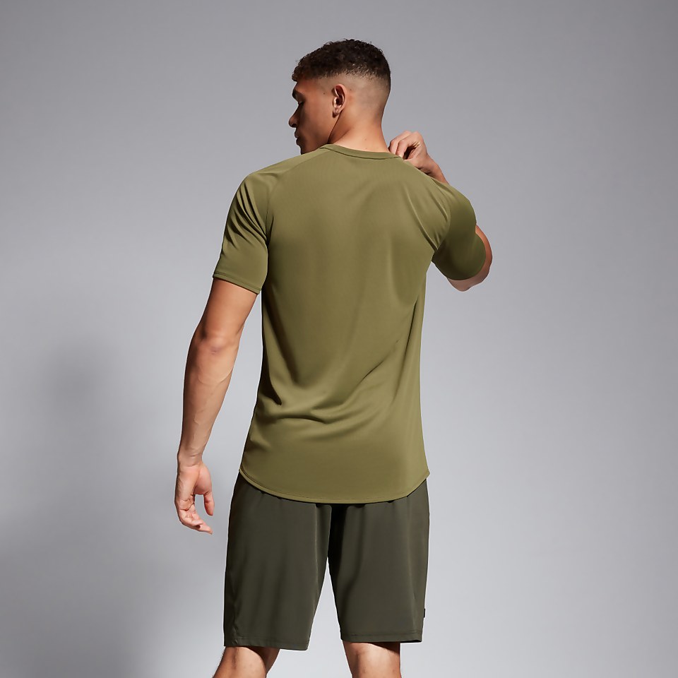 MENS CORE VAPODRI LARGE LOGO TEE GREEN