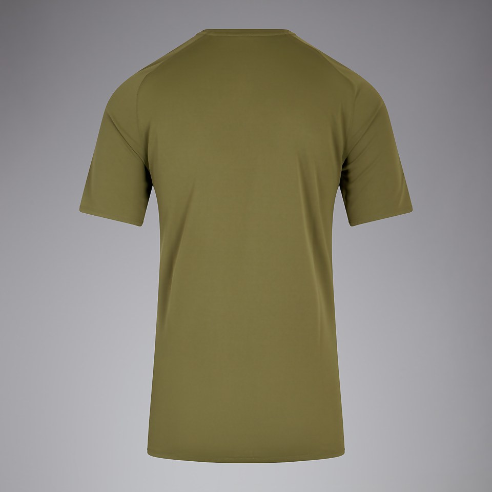 MENS CORE VAPODRI LARGE LOGO TEE GREEN