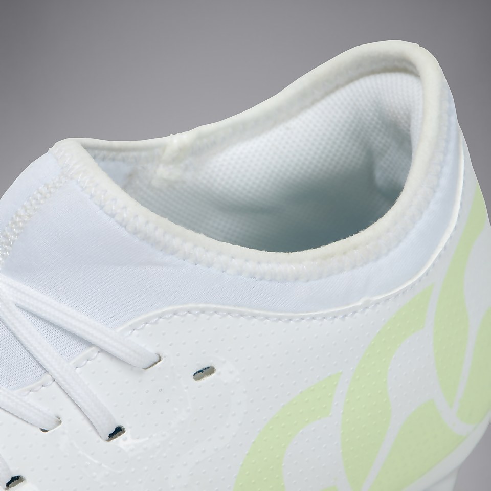 ADULT UNISEX SPEED INFINITE TEAM FIRM GROUND BOOTS WHITE/YELLOW