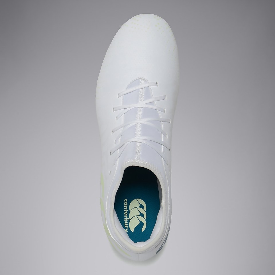 ADULT UNISEX SPEED INFINITE TEAM FIRM GROUND BOOTS WHITE/YELLOW