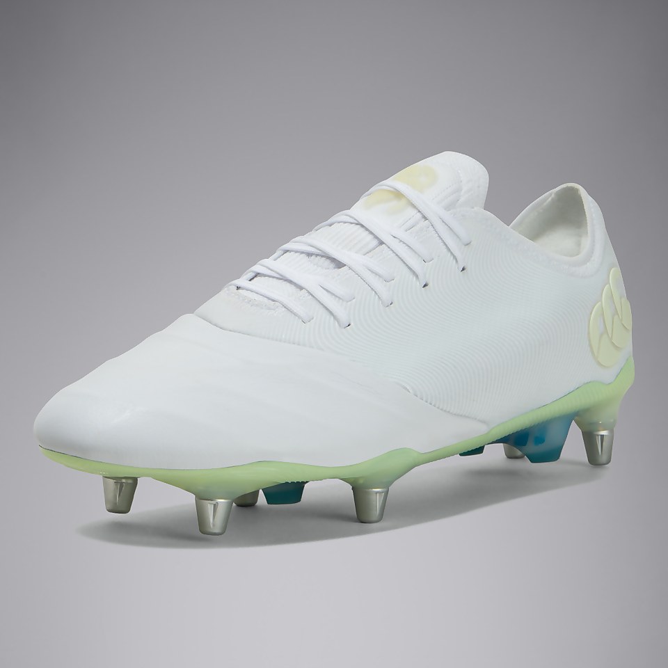 ADULT UNISEX PHOENIX GENESIS ELITE SOFT GROUND BOOTS WHITE/YELLOW