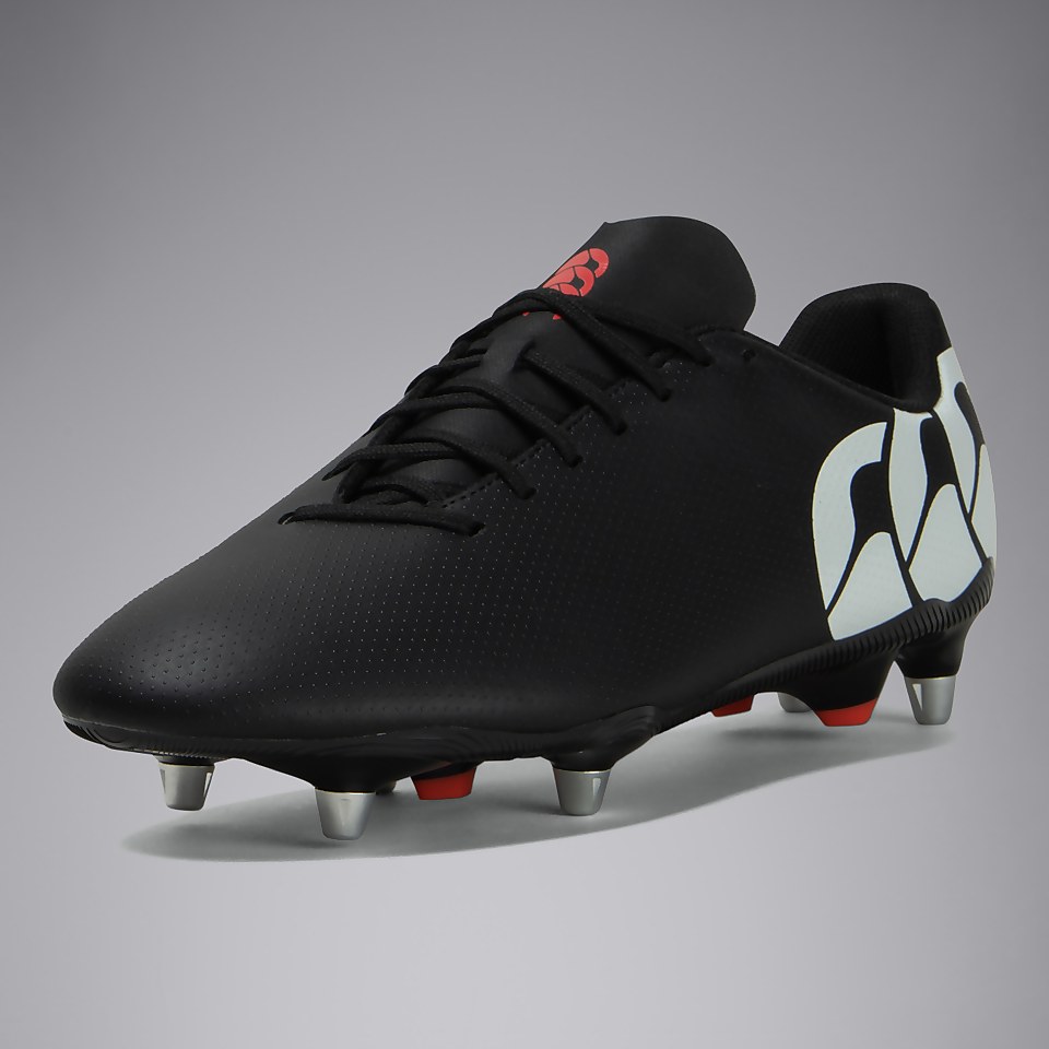 ADULT UNISEX SPEED RAZE SOFT GROUND BOOTS BLACK/WHITE