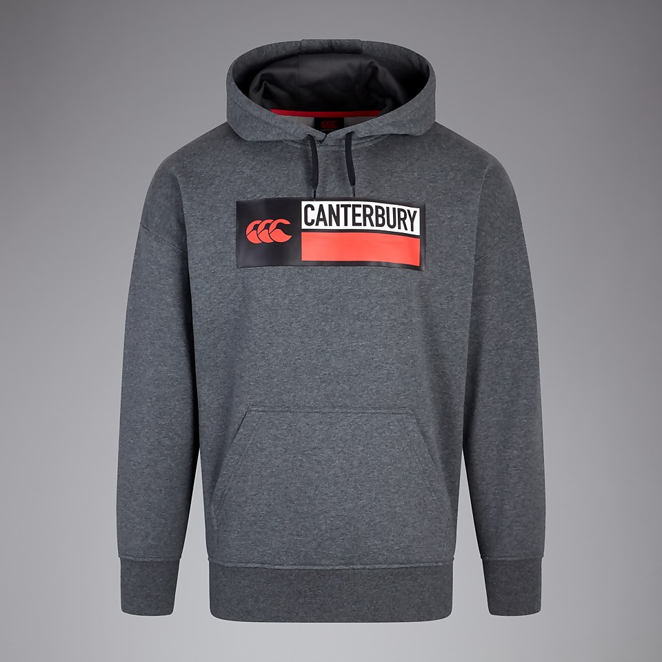MENS OVERSIZE HOODY GREY MARL