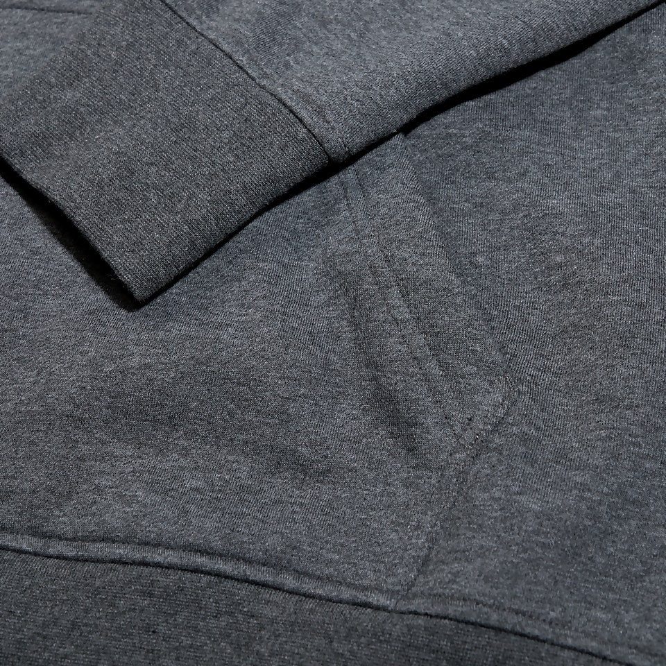 MENS OVERSIZE HOODY GREY MARL