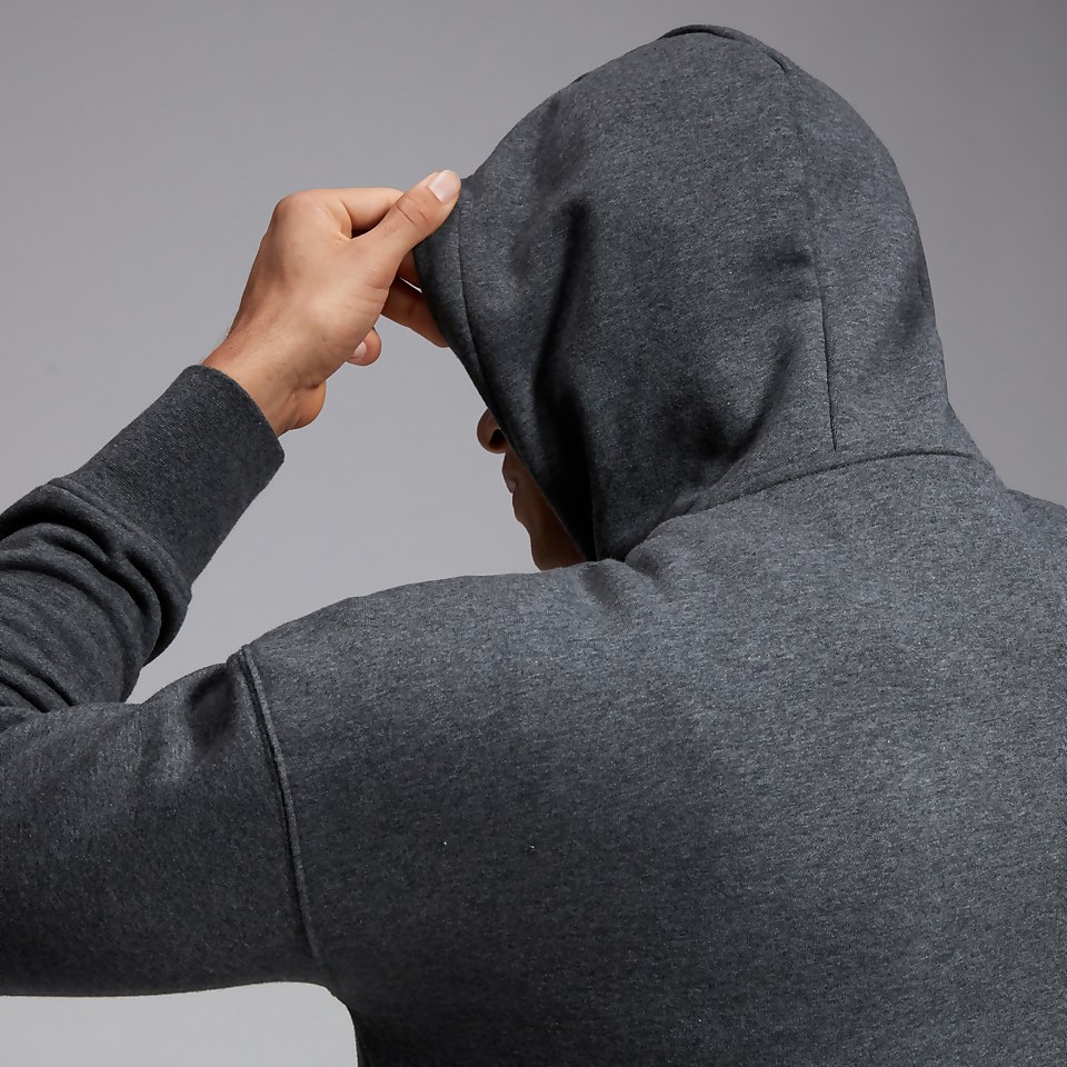 MENS OVERSIZE HOODY GREY MARL