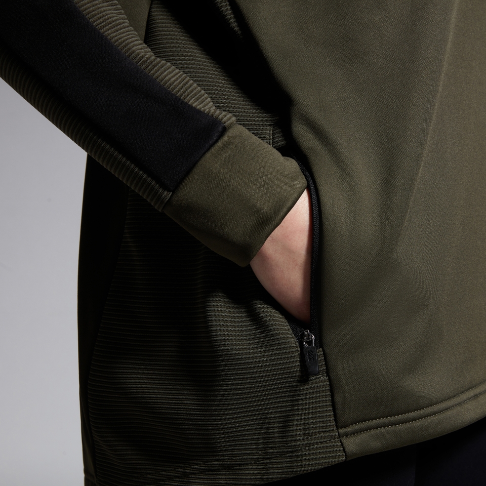 CANTERBURY OH ZIP TRAINING HOODY AF GREEN