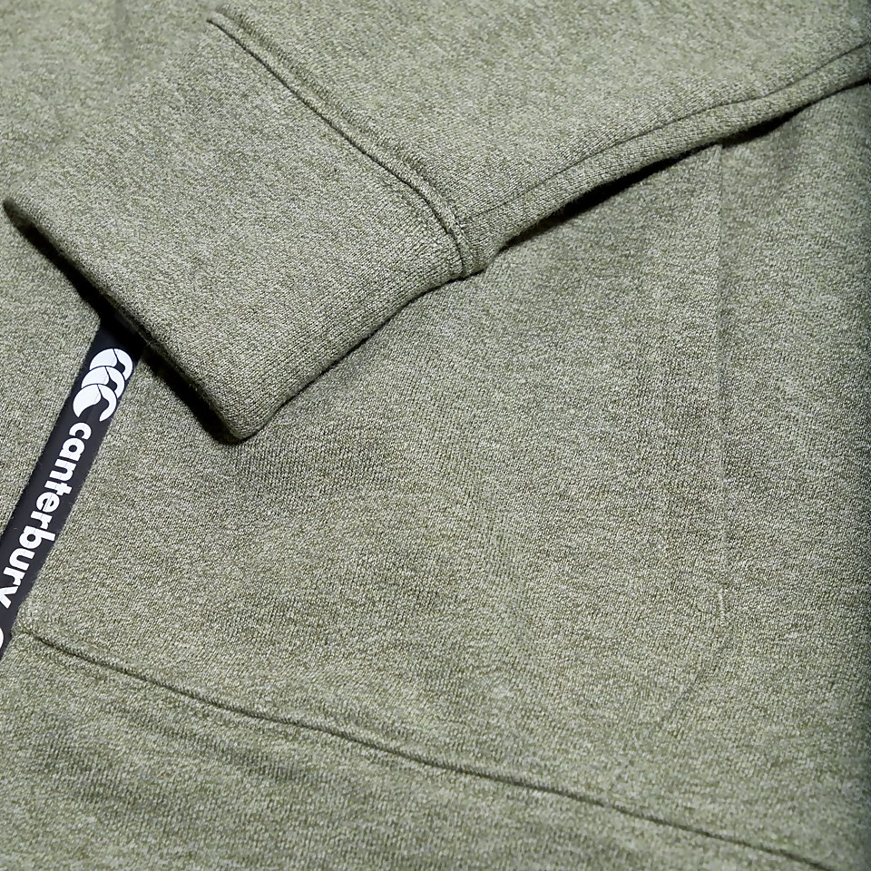 JUNIOR UNISEX FULL ZIP PRINTED HOODY GREEN