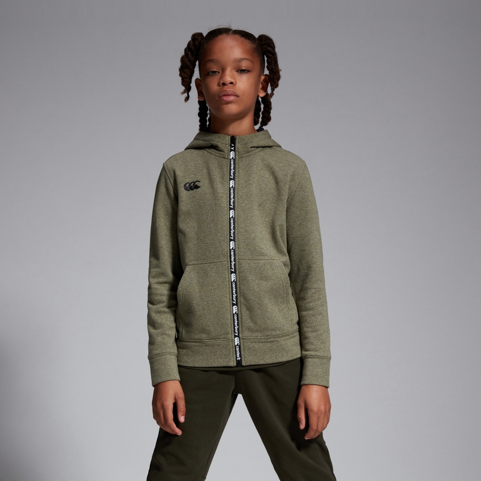 CANTERBURY FZ PRINTED HOODY JU GREEN