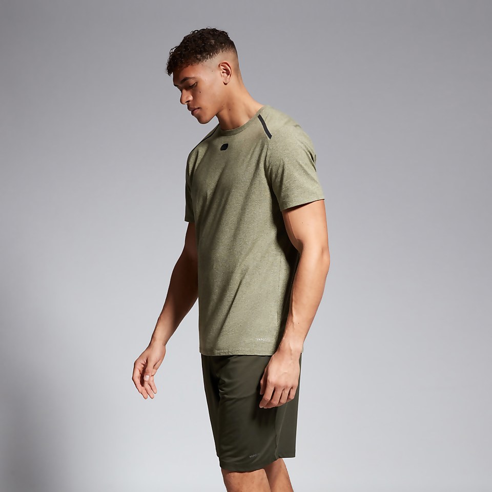 MENS COTTON/POLY TRAINING TEE GREEN