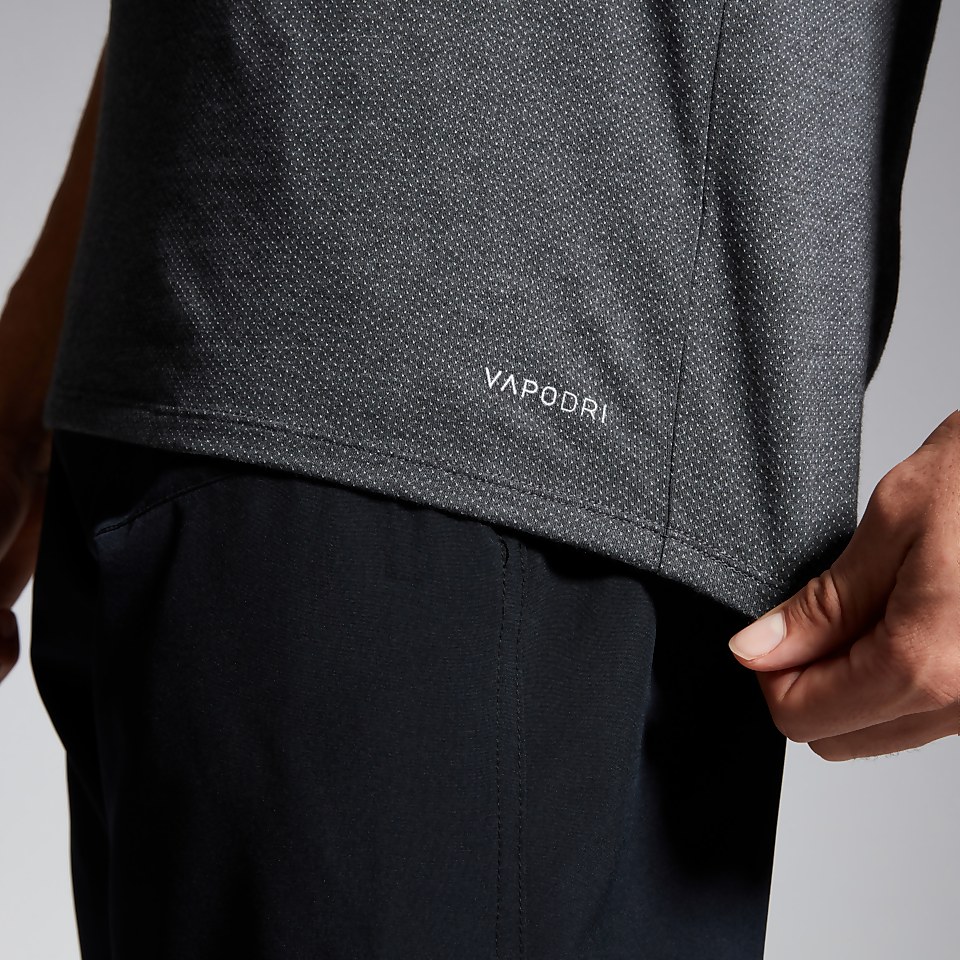 MENS COTTON/POLY TRAINING TEE GREY MARL