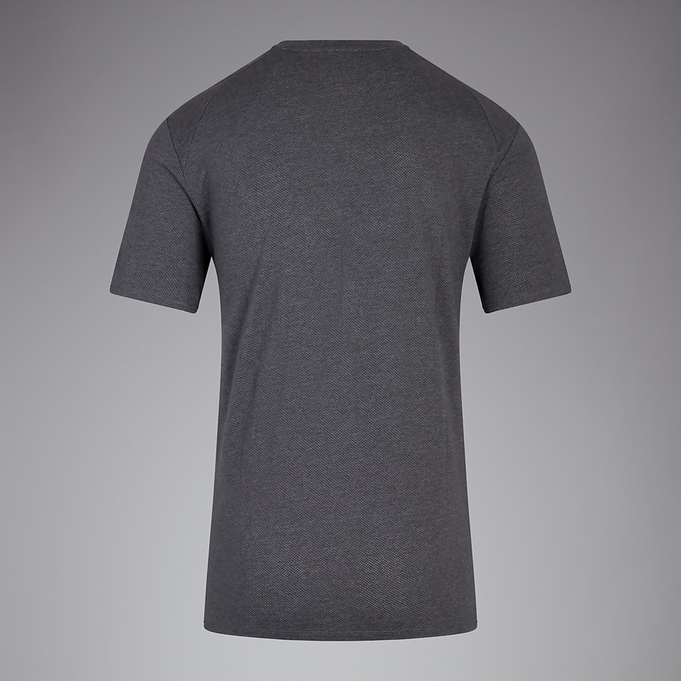 MENS COTTON/POLY TRAINING TEE GREY MARL