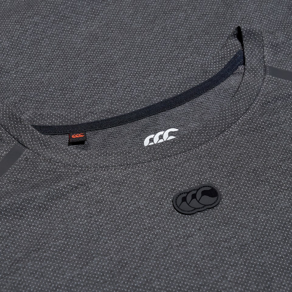 MENS COTTON/POLY TRAINING TEE GREY MARL