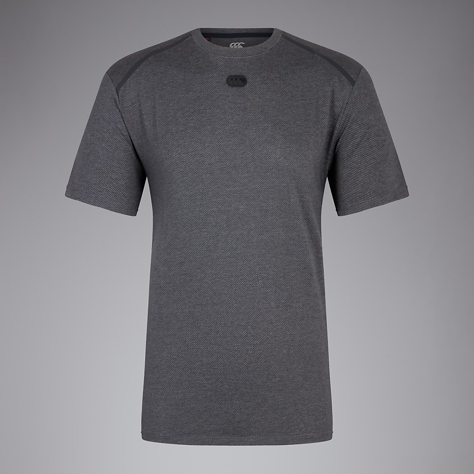 MENS COTTON/POLY TRAINING TEE GREY MARL