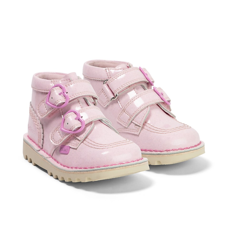 Infant Girls Kick Hi Vel Love Patent Leather Pink