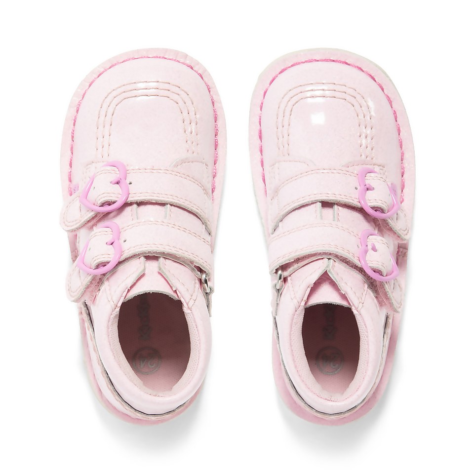 Infant Girls Kick Hi Vel Love Patent Leather Pink