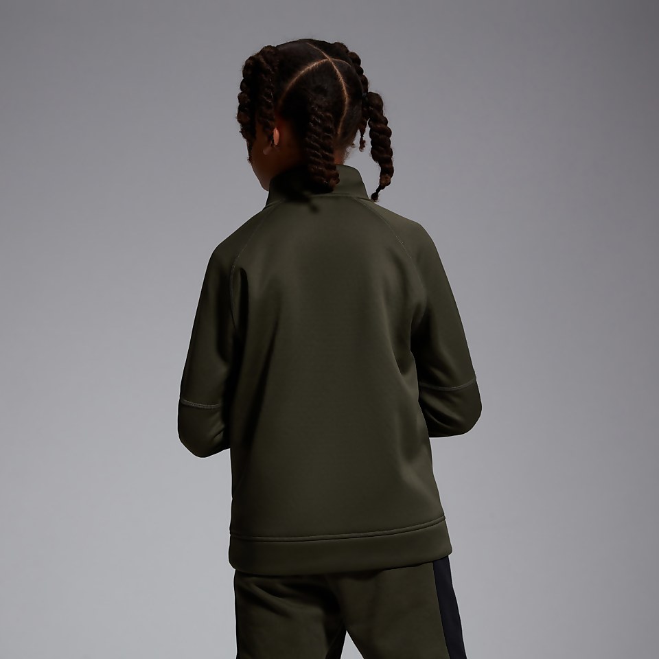 JUNIOR UNISEX 1/2 ZIP THERMOREG FLEECE GREEN
