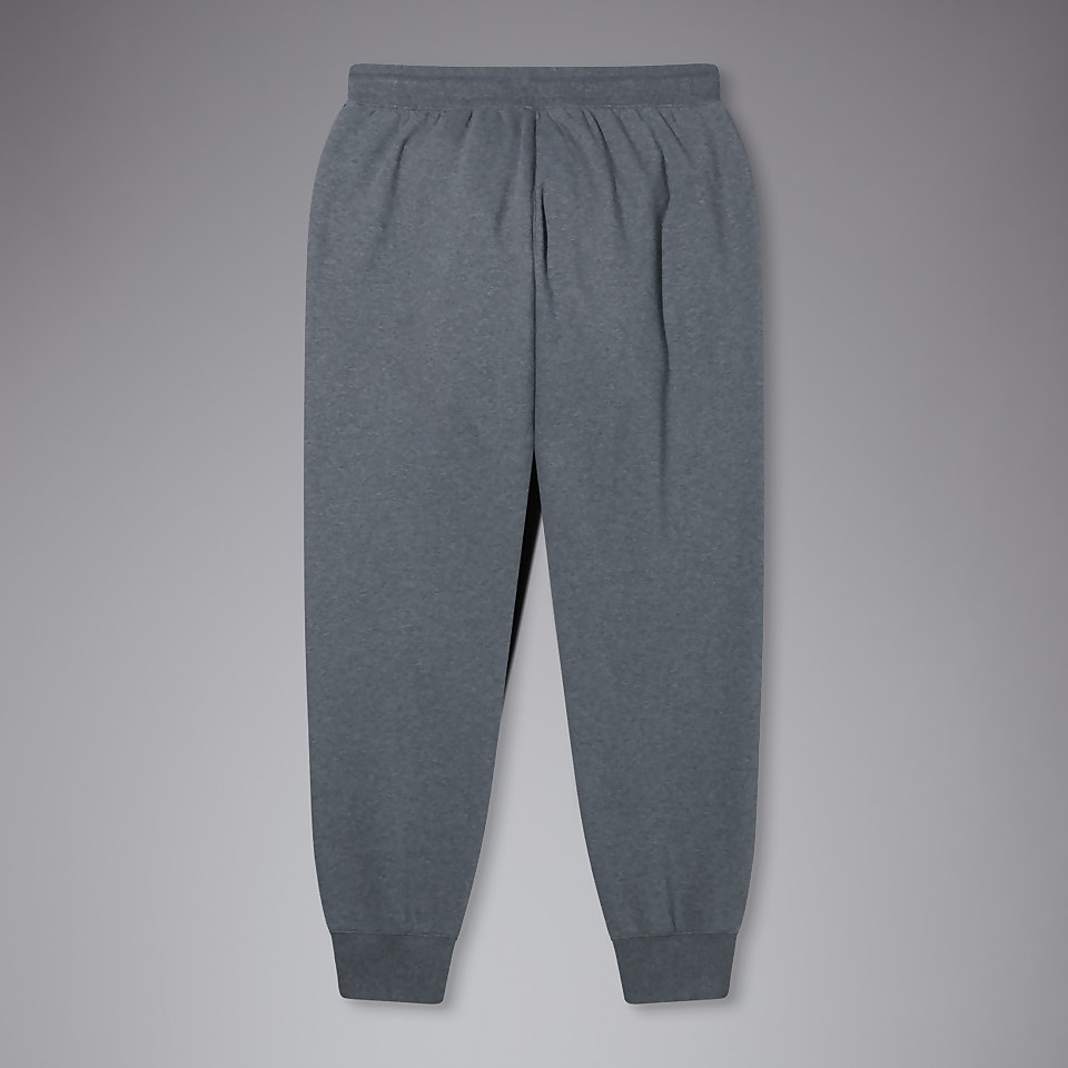 MENS TAPERED FLEECE CUFFPANT GREY MARL
