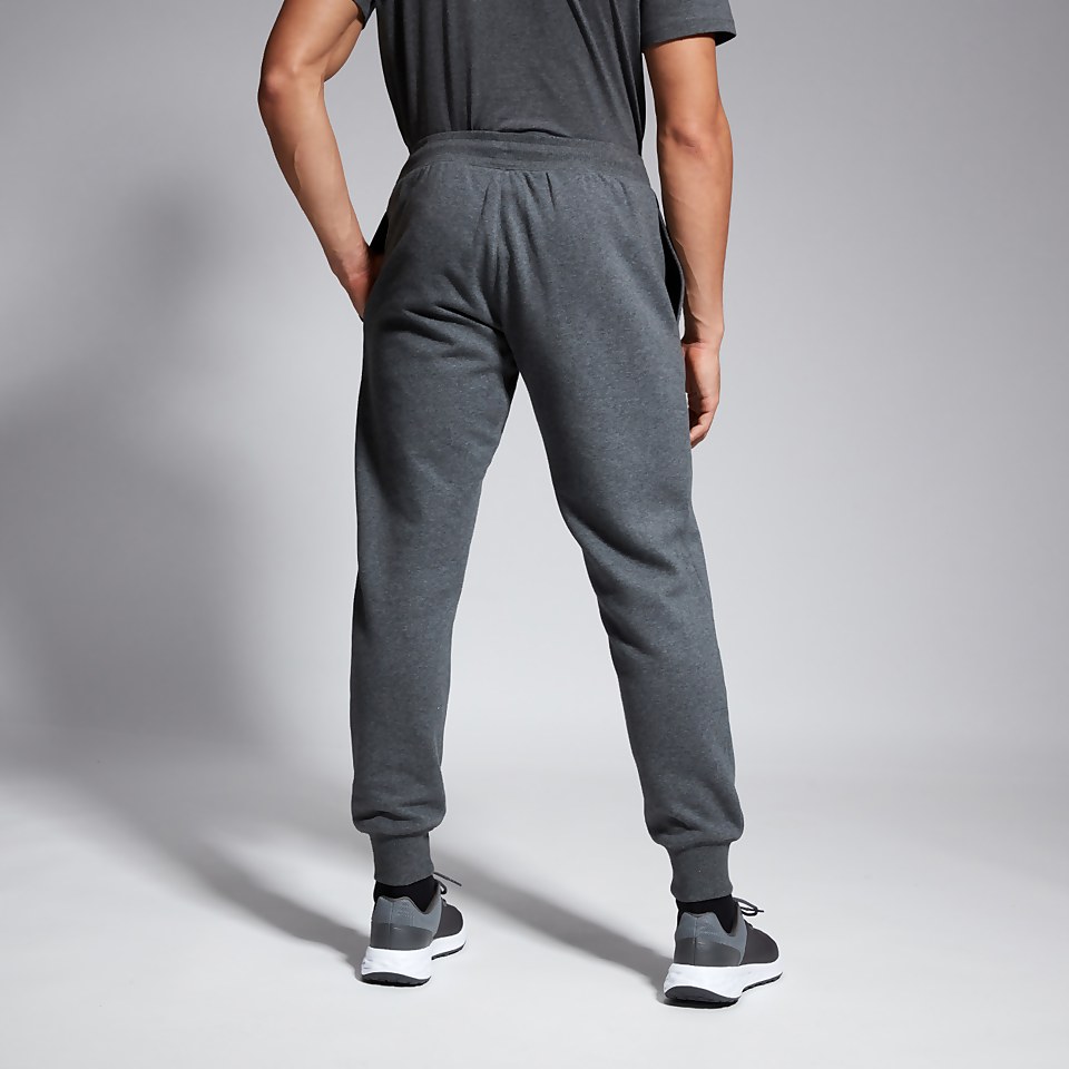 MENS TAPERED FLEECE CUFFPANT GREY MARL