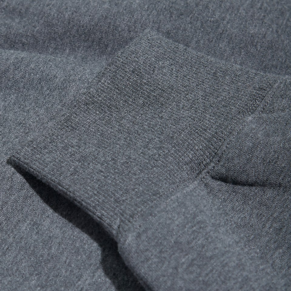 MENS TAPERED FLEECE CUFFPANT GREY MARL