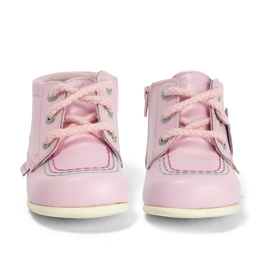 Baby Kick Hi Rainbow Leather Pink