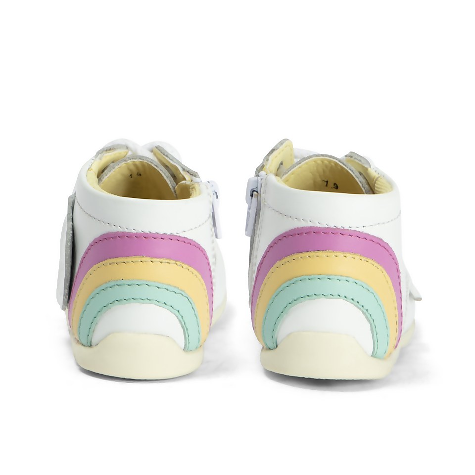 Baby Kick Hi Rainbow Leather White