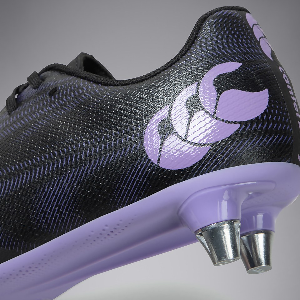 JUNIOR UNISEX PHOENIX GENESIS TEAM SOFT GROUND BOOTS BLACK/PURPLE