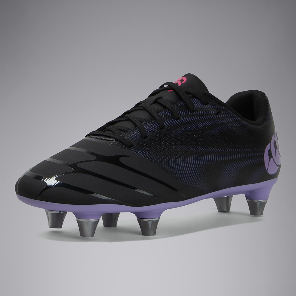 JUNIOR UNISEX PHOENIX GENESIS TEAM SOFT GROUND BOOTS BLACK/PURPLE