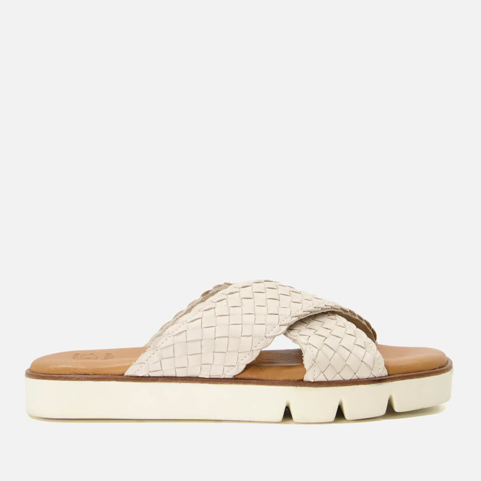 Dune Lexey Cross Front Leather Sandals - UK 3