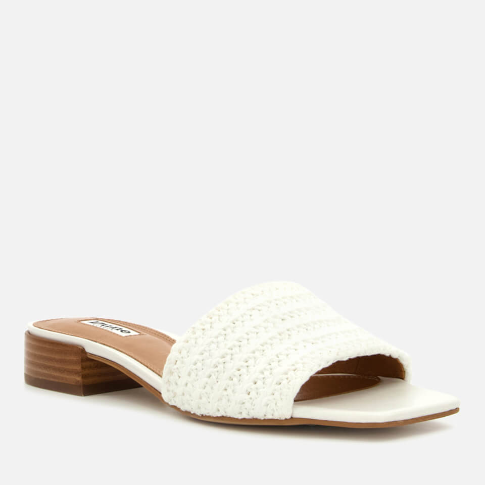 Dune Lilley Raffia Woven Mules Allsole
