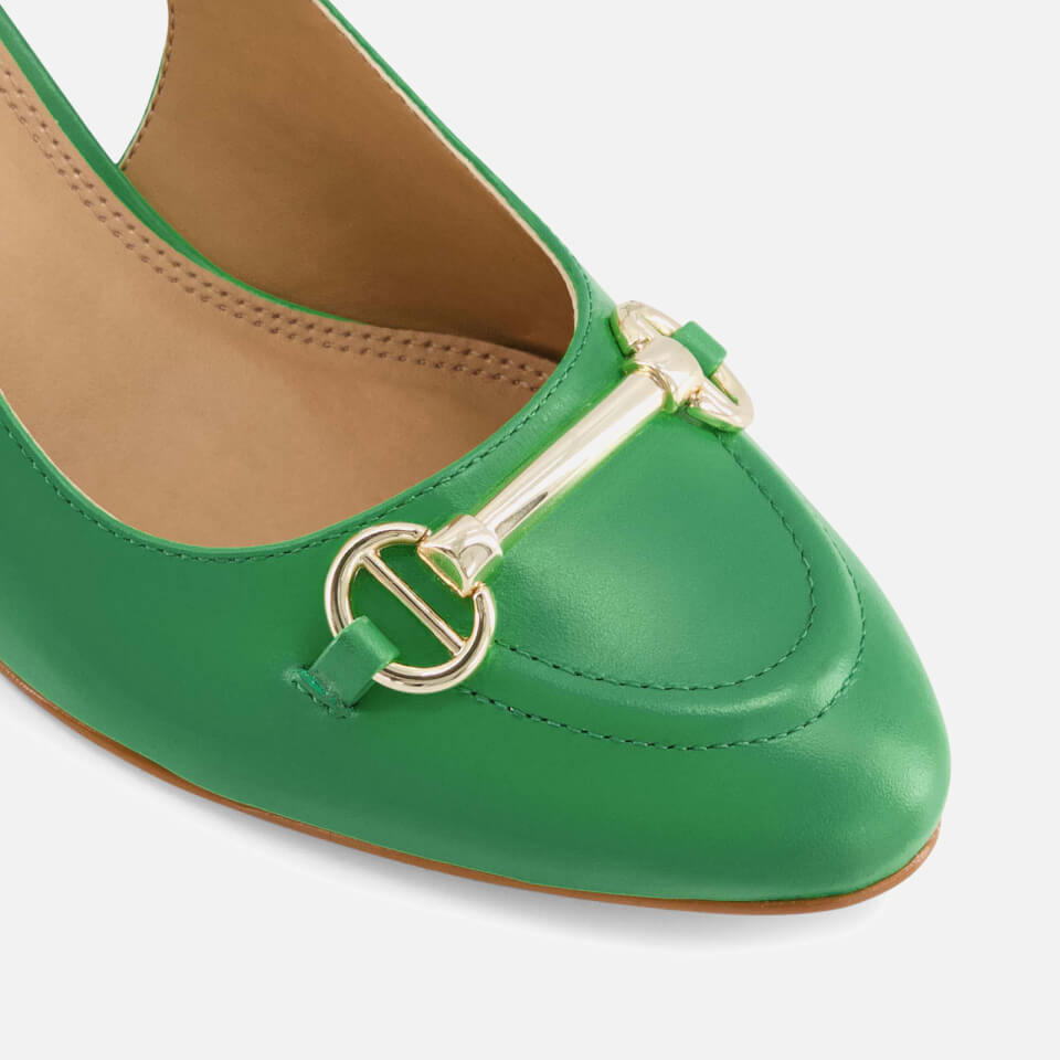 Dune Cassie Embellished Leather Heeled Pumps