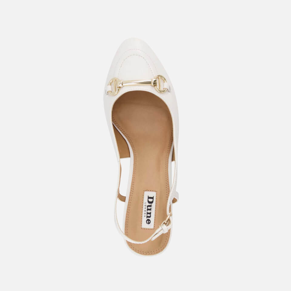 Dune Cassie Embellished Leather Heeled Pumps