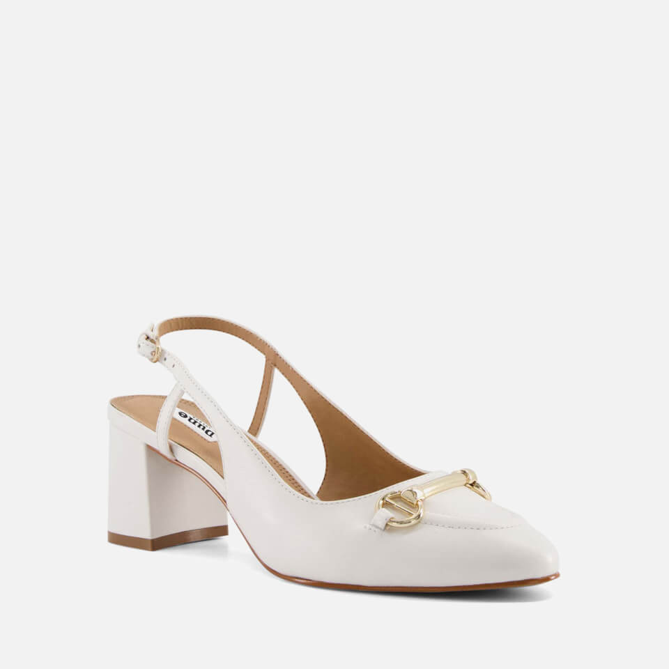 Dune Cassie Embellished Leather Heeled Pumps