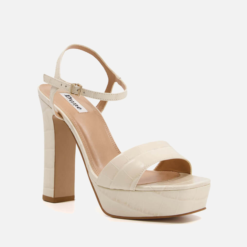 Dune Matche Leather Platform Sandals