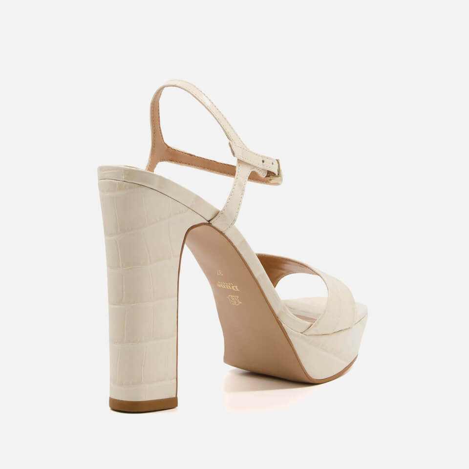 Dune Matche Leather Platform Sandals