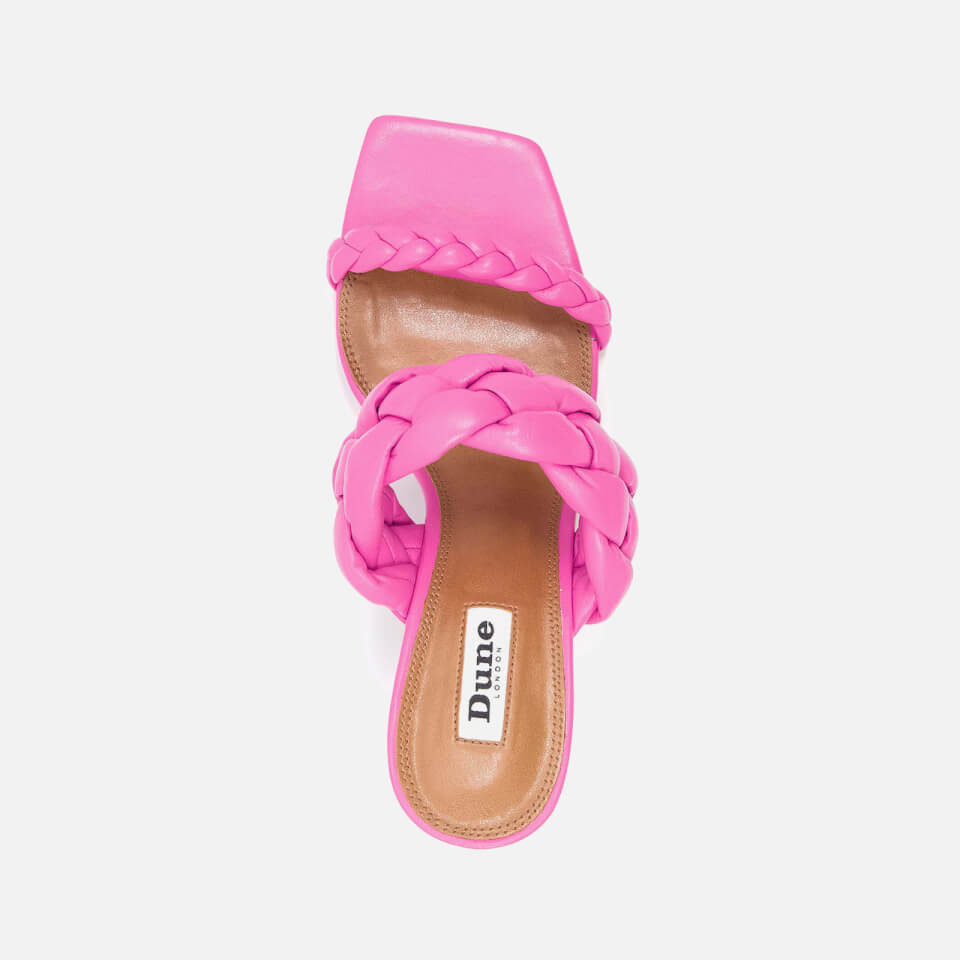 Dune Message Leather Heeled Mules - UK 3 3
