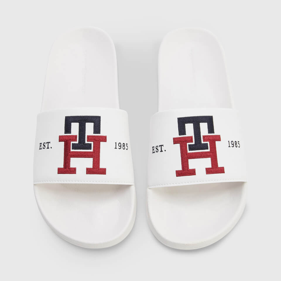 Tommy Hilfiger Th Embroidery Logo Pool Sliders - UK 6.5