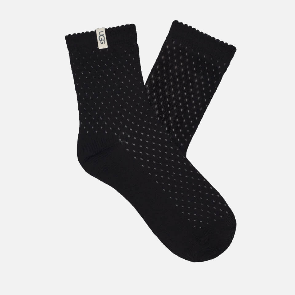 UGG Adabella Pointelle Cotton-Blend Jersey Quarter Sock