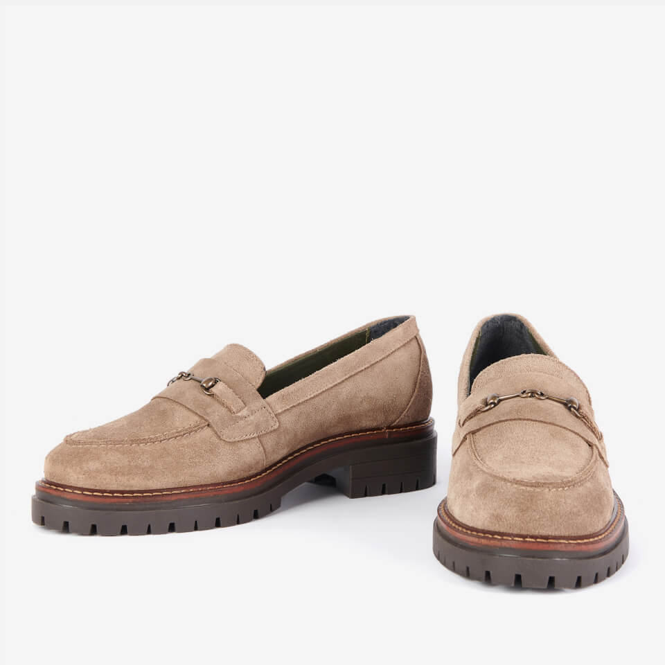 Barbour Brooke Stitched Suede Loafers
