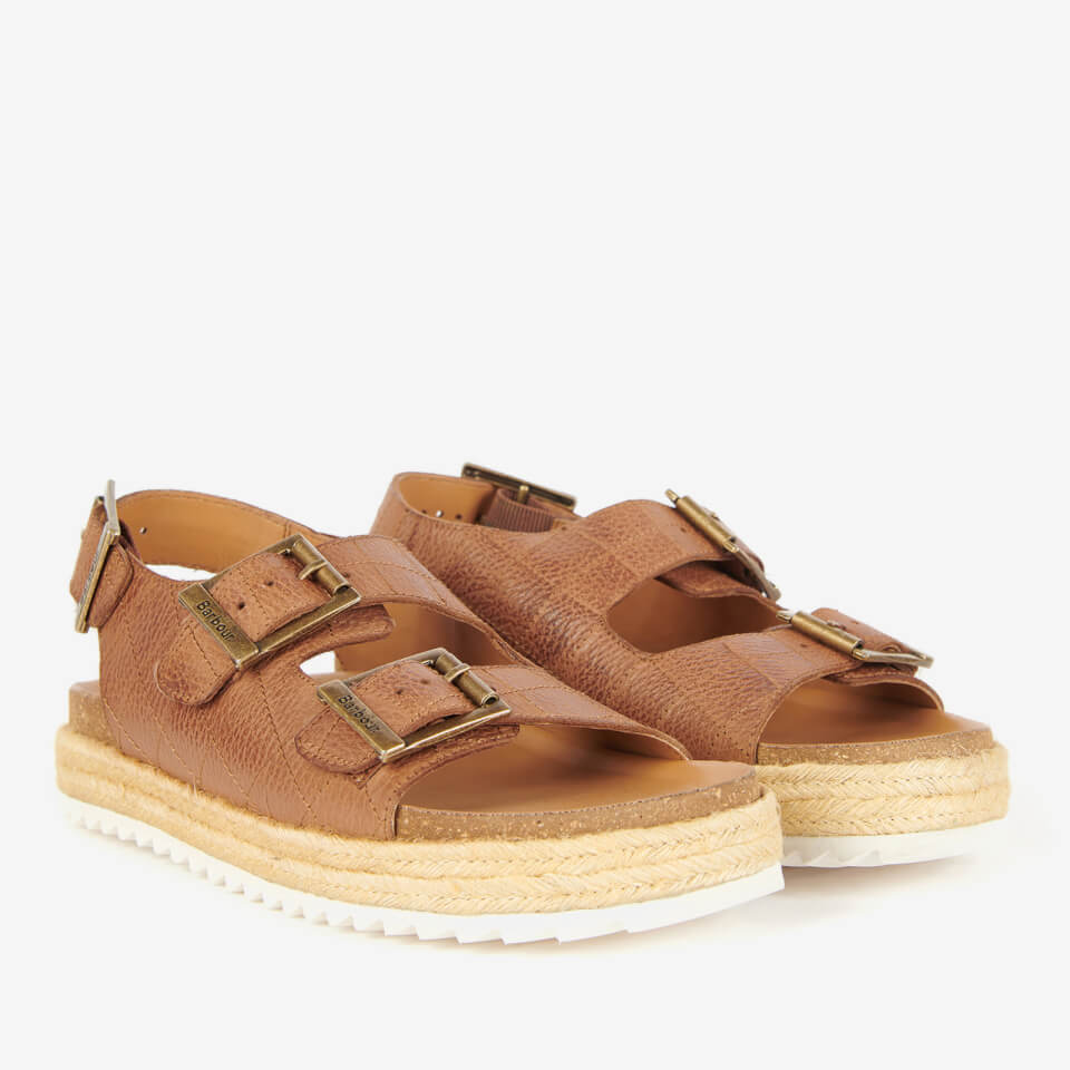 Barbour Helena Double Strap Leather Sandals