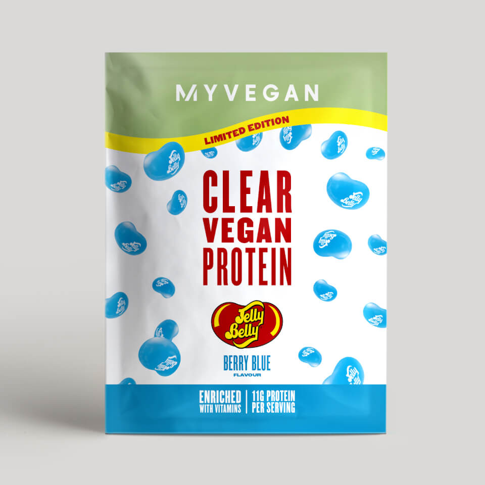 Clear Vegan Protein – Jelly Belly® (Sample) - 1servings - Berry Blue
