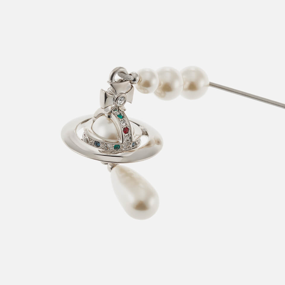 Vivienne Westwood Broken Brass and Faux Pearl Necklace